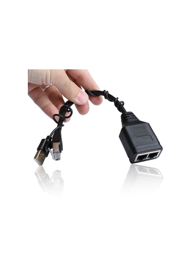 Dark Rj45 Megabit Ethernet Lan Çoklayıcı Adaptör Splitter Kablosu
