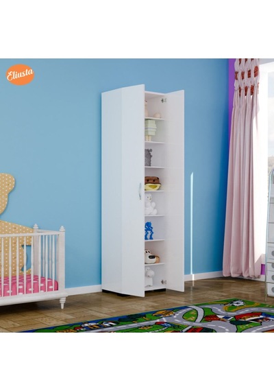 Çok Amaçlı Dolap Mutfak Dolabı Banyo Dolabı Çocuk Odası Dolabı 8 Raflı Dolap Beyaz