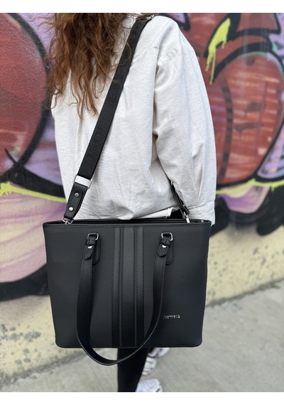 Just Polo Kadın Yeni Sezon Büyük Boy 3 Bölmeli Lüks El Ve Omuz Çantası Shoulder Bag Siyah 12031279