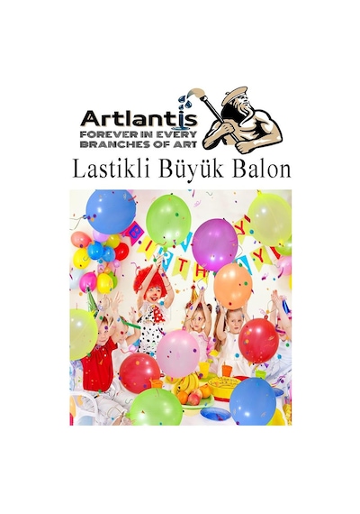Lastikli Balon Zıpzıp 100 Adet İpli Balon Lateks Büyük Balon Punch Panç Renkli Balon