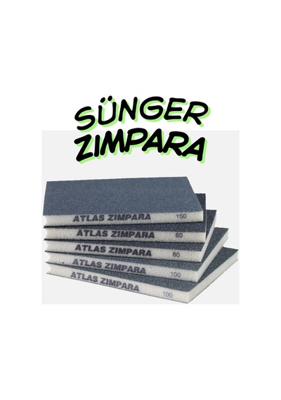 120 Kum Esnek Sünger Zımpara 9.5 X 12.5 Cm Yassı Zımpara Bloğu Ahşap Ve Mobilya Taşlama Ve Parlatma