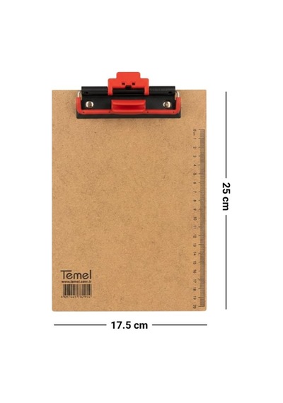Temel A5 Ahşap Sekreterlik Otomatik Mekanizmalı Kalem Tutma Aparatlı