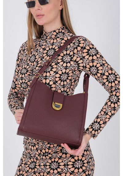 Silver Polo Sp1242 Kadın Omuz Çantası Mini Rolax Bordo-bordo