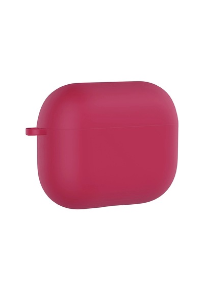 Apple Uyumlu AirPods Pro 3 Zore Standart Silikon Kılıf Koyu Pembe
