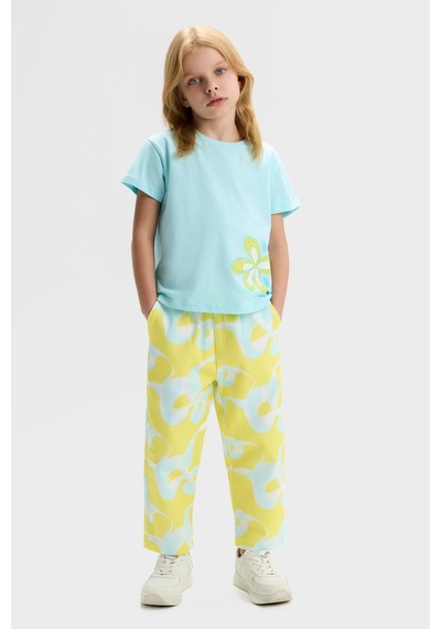 Nk Kids Kız Çocuk Summer Pantolon Nk-51507 Sarı