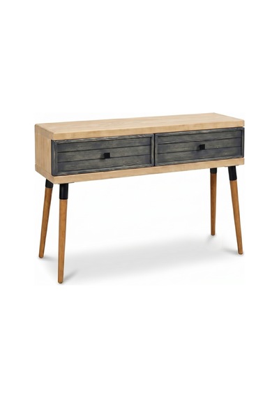 Mobenta Stria Entry: Modern Masif Dresuar 2 Çekmeceli Antre Konsolu - 120x31 Bz-an Krem-antrasit