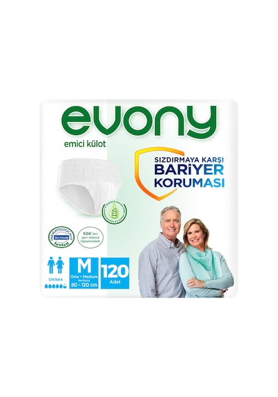 Emici Külot Unısex Medıum 30x4'lü 120 Adet Tek Ebat