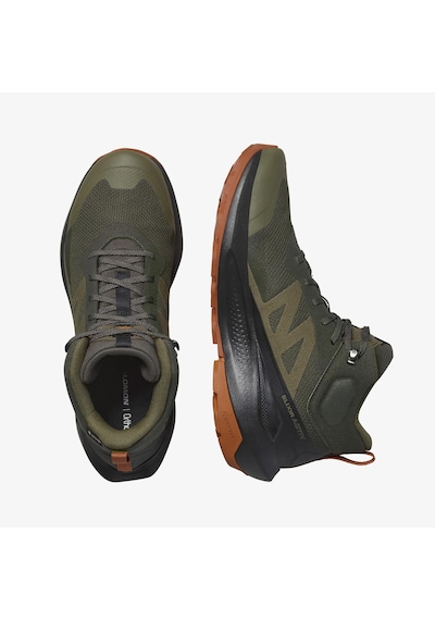 Salomon Elixir Activ Mid Gore-tex Erkek Haki Bot Düz L47560300 Haki