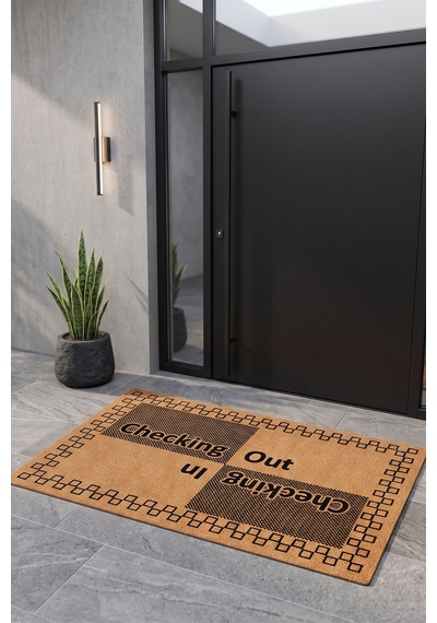 Villadia Home Textile Kapı Önü Paspası Kaymaz Taban Dekoratif Paspas Ev Giriş Antre İç Ve Dış Mekan Paspası 45x70 Cm 7ypycoco