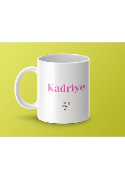 Kadriye İsimli Kupa Bardak, İsimli Bardak, Hediye Kupa Bardak, Kahve Kupa Bardak Çok Renkli