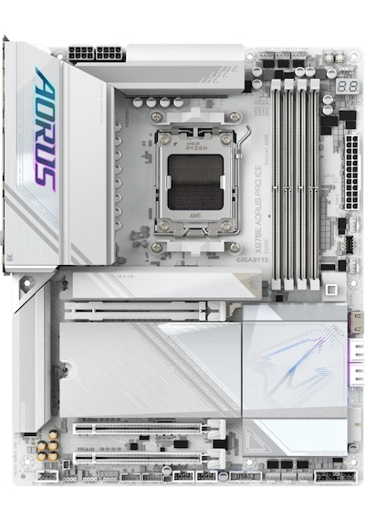 Gigabyte X870e Aorus Pro Ice Soket Am5 Ddr5 8200 Oc Atx Gaming Aaaa11gıg0015