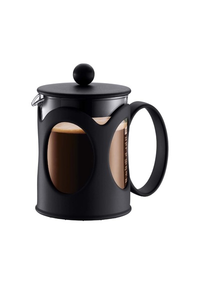 Kenya Kahve Hazırlayıcı French Press Sistemi, Kalıcı Paslanmaz Çelik Filtre Siyah, Siyah, 0,5l Diğer