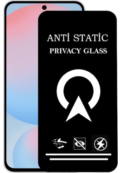 Samsung Galaxy Uyumlu S24 Fe Tam Kaplayan Anti Statik Görünmez Safir Ekran Koruyucu Hayalet Cam