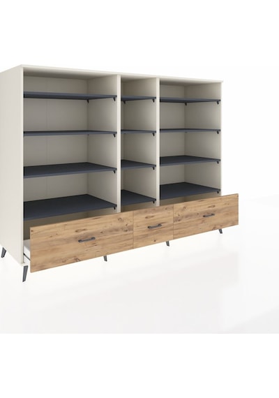 Kronos Dolap 12 Raflı 3 Çekmeceli 220x59x163 Aytaşı-antrasit/çam Aytaşı-antrasit/çam Kronos Dolap 12 Raflı 3 Çekmeceli 220x59x163 Aytaşı-antrasit/çam Aytaşı-antrasit/çam