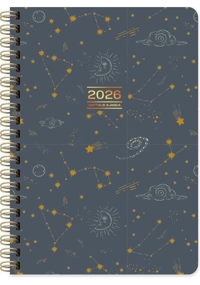 Keskin 2026-a5 Spr.sert Kp.haftalık Ajanda - Astro Çok Renkli