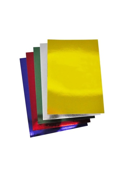 A4 Boy Metalik Fon Kartonu Aynalı Karton 20x30 Cm 10 Lu 1 Paket 200 Gr X 2 Mm