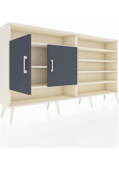 Arges Konsol 7 Raflı 2 Kapaklı 176x30x99 Aytaşı-antrasit/çam Aytaşı-antrasit/çam Arges Konsol 7 Raflı 2 Kapaklı 176x30x99 Aytaşı-antrasit/çam Aytaşı-antrasit/çam