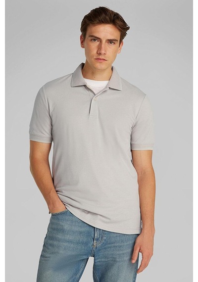 Calvin Klein Polo Yaka Erkek T-shirt Gri