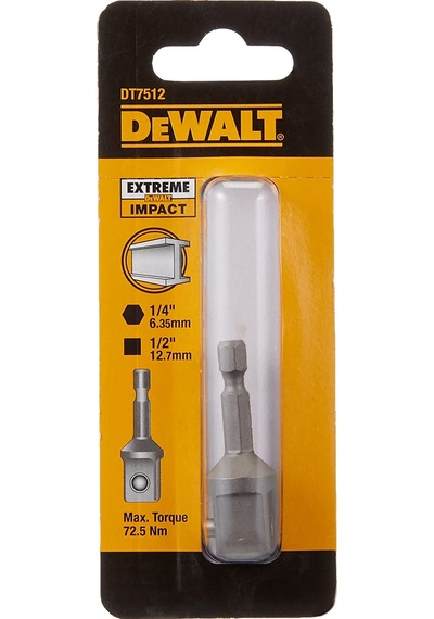 Dewalt DT7512 1/4’’-1/2’’ Darbeli Tornavida Adaptörü