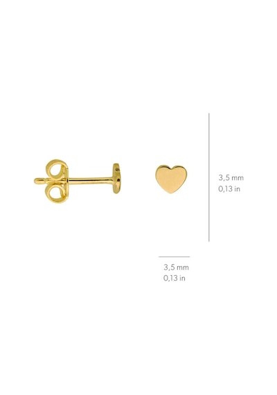 Goldkupe 14 Ayar Altın Minik Kalp Küpe 0,58 Gr-2144
