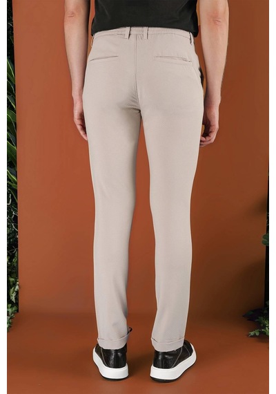 Efor Slim Fit Beli Lastikli Gofre Kumaş Bej Spor Pantolon P 1126 Bej Efor Slim Fit Beli Lastikli Gofre Kumaş Bej Spor Pantolon P 1126 Bej