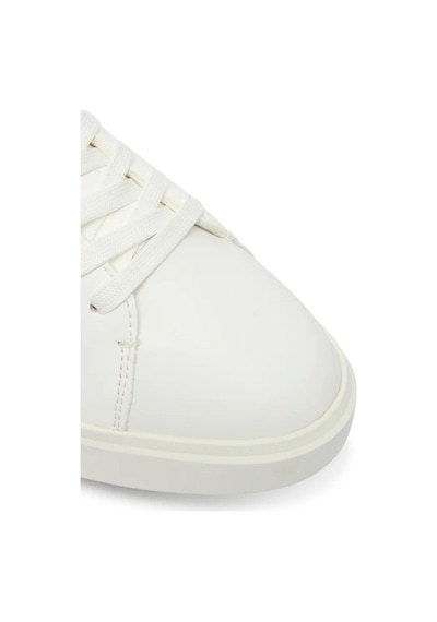 Calvin Klein Ck Kadın Low Pro Cup Bağcıklı Deri Beyaz Sneaker-12209 Beyaz