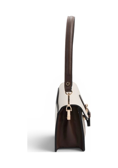 Silver Polo Sp1279 Kadın Omuz Çantası Düz Bej-m178 Koyu Bej-kahve