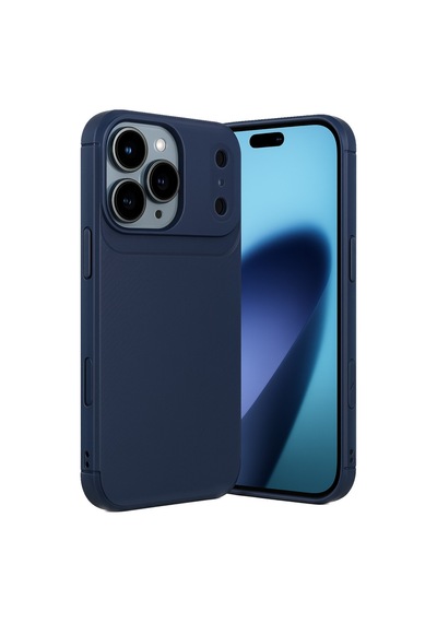 Apple iPhone  Uyumlu  17 Pro Auto Focus Karbon Kapak - Lacivert Çok Renkli