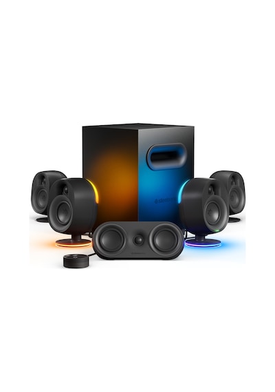 SteelSeries Arena 9 RGB 5.1 Surround Optik ve Bluetooth Ses Sistemi