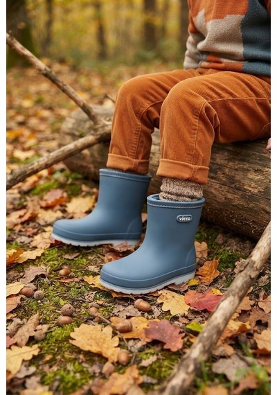 Vicco Kot Mellow Yumuşak Rahat İçi Polar Erkek Çocuk Yağmur Çizmesi 946.p26k.230 Kot Mavı