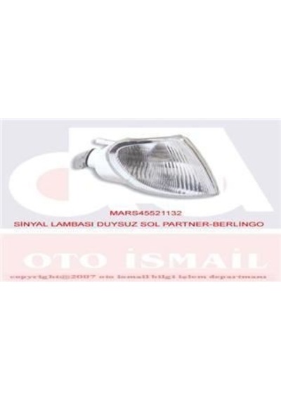 MARS 521132 SİNYAL LAMBASI SOL PARTNER 96- / BERLINGO 96- DUYSUZ