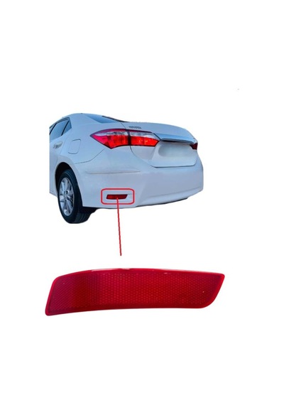 Toyota Corolla Tampon Reflektörü Arka Sol 2013-2018
