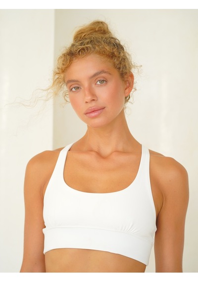 Mai Studios Co. Samadhi Kaplı Spor Beyaz Crop Beyaz