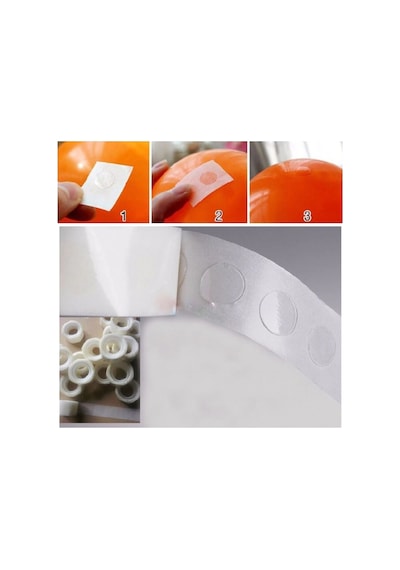 Sylar Sticker Damla Model Çift Taraflı Yapışkan Balon Yapıştırıcısı