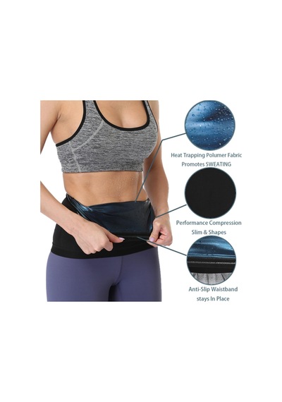 Multiflexpro Kadın Siyah Termal Sauna Takım