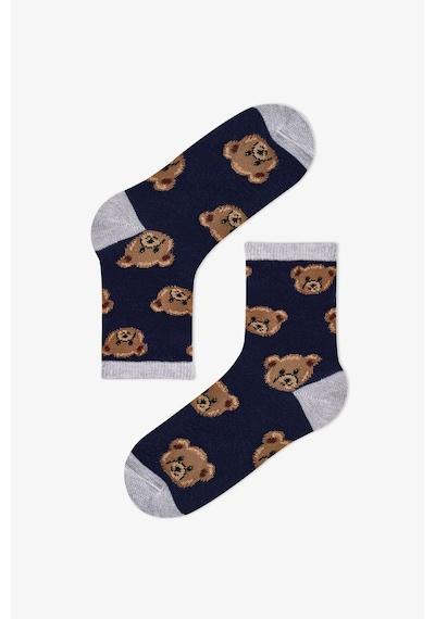 Penti Erkek Çocuk Navy Teddy 4lü Soket Çorap Dark Blue