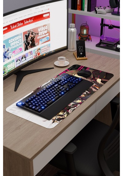 Danganronpa Kaymaz Dikişli Kauçuk Oyuncu Mousepad V1 - 70x30 Xl Gaming Mouse Pad Fare Altlığı