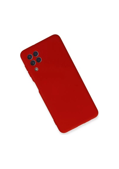 Newface Samsung Galaxy A22 Kılıf Nano İçi Kadife Silikon - Kırmızı