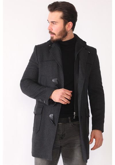 Dewberry Plt8373 Dewerry Erkek Palto-antrasit Antrasit