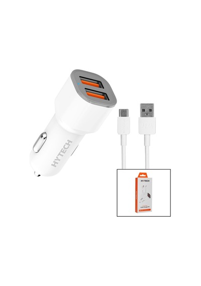 Hytech Hy-x46 Type-c Kablolu Oto Araç Çakmaklık Şarj Başlık Set Dual-port 3a 15.5w 1m Kablo- 6'li Paket Diğer