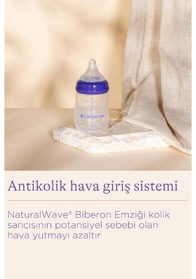 Lansinoh Natural Wave Biberon Ve Biberon Emziği 160 Ml Nhr