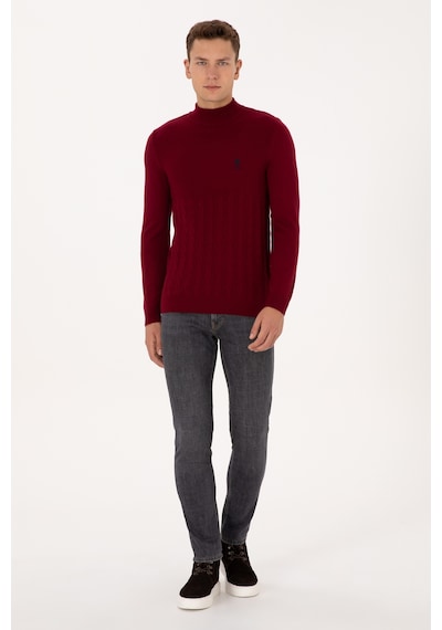 U.s. Polo Assn. Erkek Bordo Kazak /triko 50315037-vr014 Bordo