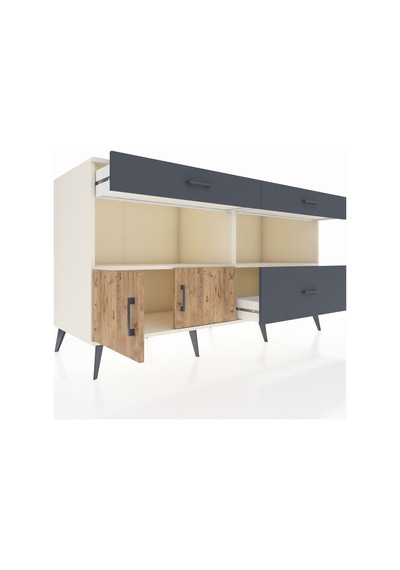 Kronos Konsol 2 Raflı 3 Çekmeceli 2 Kapaklı 176x59x99 Aytaşı-çam/ Aytaşı-çam/antrasit Kronos Konsol 2 Raflı 3 Çekmeceli 2 Kapaklı 176x59x99 Aytaşı-çam/ Aytaşı-çam/antrasit