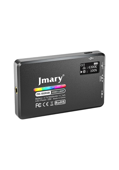 Jmary Fm-150rgb Rgb Led Telefon-kamera Üstü Aydınlatma Işığı Siyah