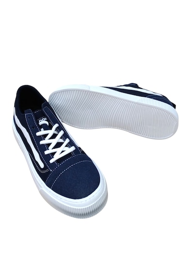 Noka Vespa Erkek Denim Keten Sneaker Ayakkabı Lacivert
