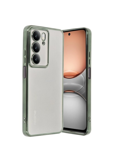 Realme C75 4g Kılıf Razer Lensli Silikon - Yeşil 0.2M-Çok Renkli
