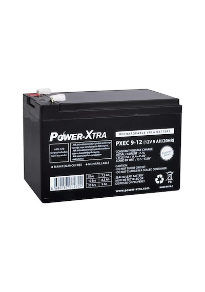 Power-Xtra EcoLead PXEC9-12 12 V 9 Ah Kuru Akü
