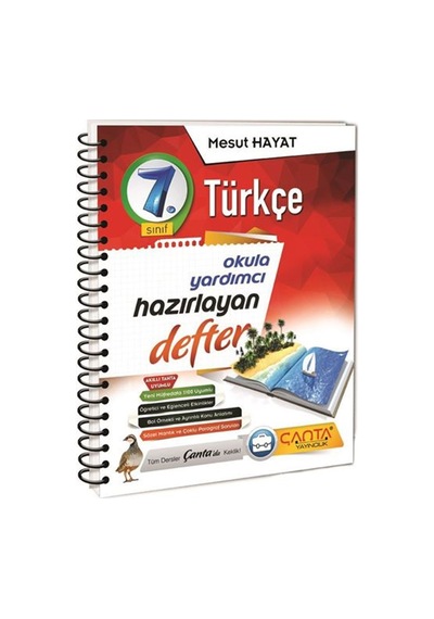 Çanta Yayınları 7. Sınıf Türkçe Hazırlayan Defter