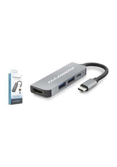 Type-c Hub Hdmi 4k Usb 3.0 Pd 4 Port Gri Hdx7840