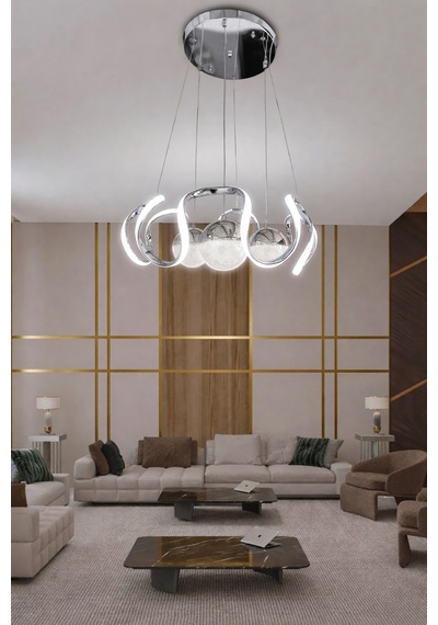 Arya Xl 3 Top Modern Sarıt Led Avize Çok Renkli